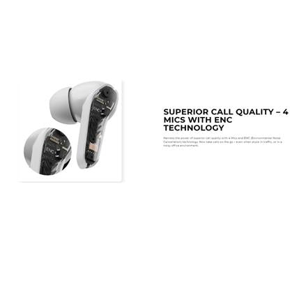 DEFY Gravity Turbo Earbuds – Bluetooth 5.3, Low-Latency Turbo Mode, 30-Hour Battery & ENC Mic