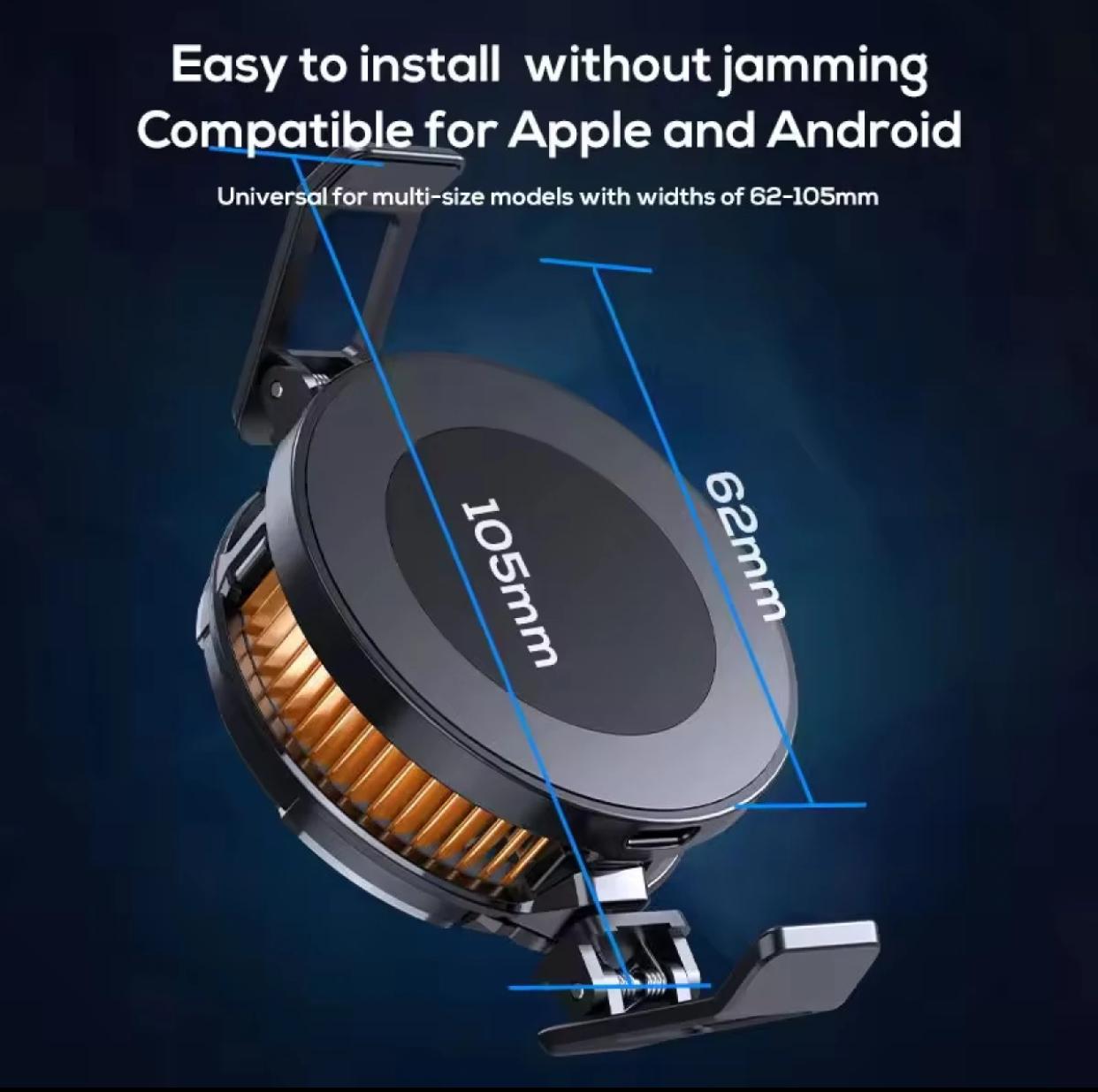 CX07 Magnetic Mobile Phone Cooler – 15W Semiconductor Cooling Fan, Clip & Magnetic Mount