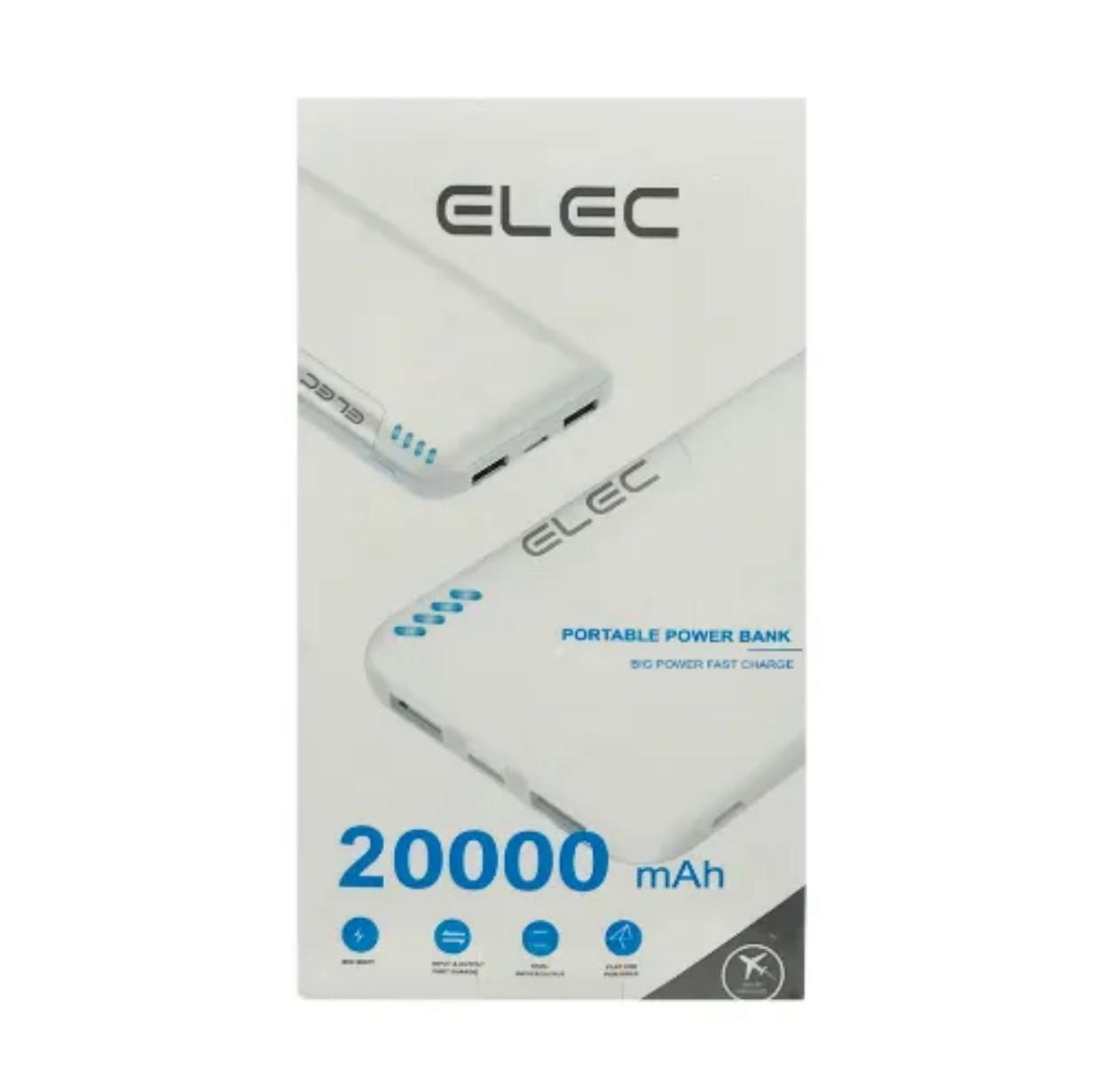 ELEC Ultra Slim 20000mAh Power Bank – Reliable Fast Charge, Dual USB Output