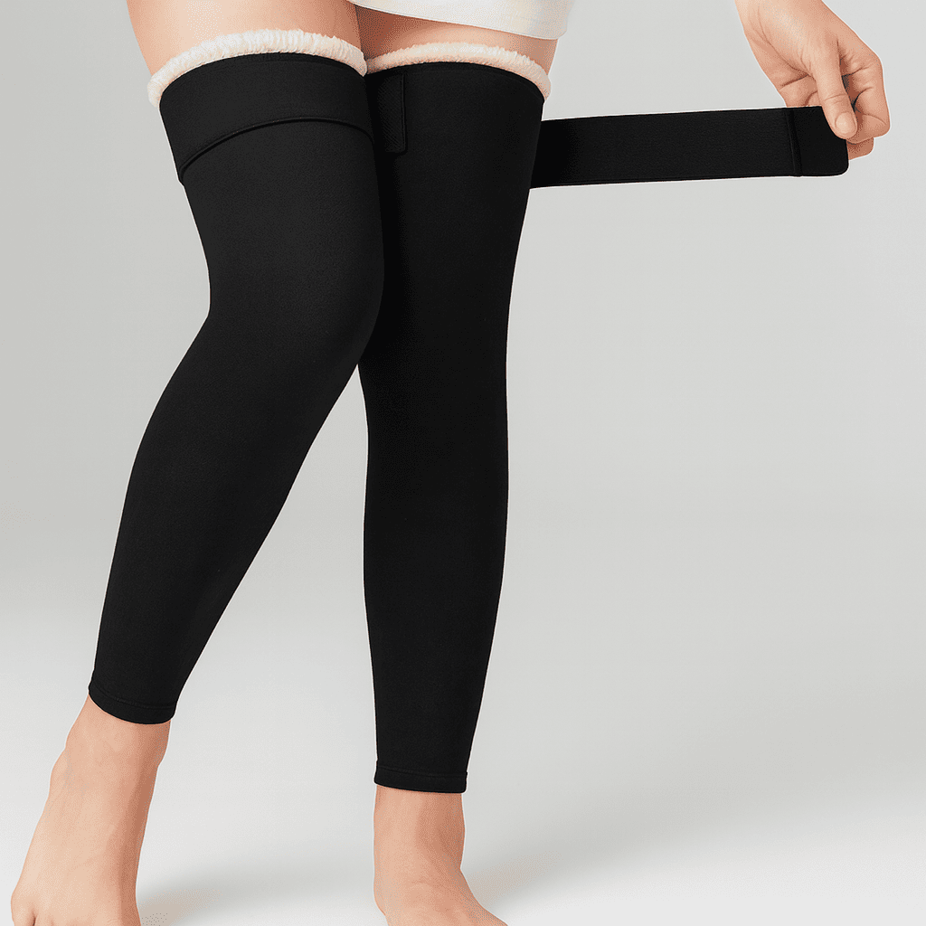 Woolen Knee Pads with straps for Men & Women | Compression Support for Pain Relief, Arthritis, Sports & Workout,FB