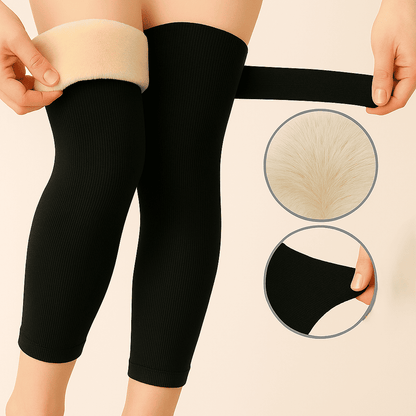 Woolen Knee Pads with straps for Men & Women | Compression Support for Pain Relief, Arthritis, Sports & Workout,FB