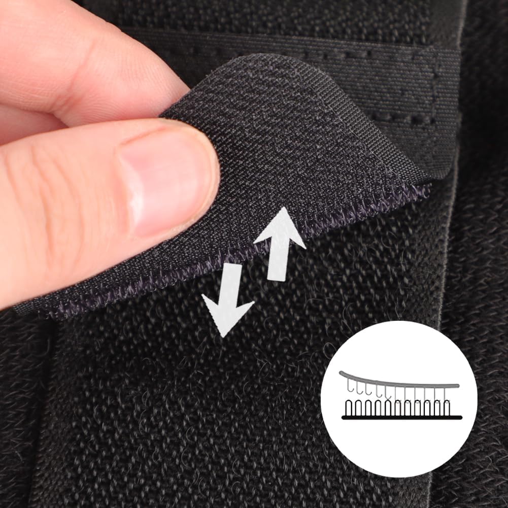 Woolen Knee Pads with straps for Men & Women | Compression Support for Pain Relief, Arthritis, Sports & Workout