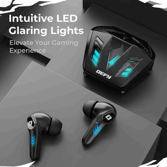 DEFY Gravity Turbo Earbuds – Bluetooth 5.3, Low-Latency Turbo Mode, 30-Hour Battery & ENC Mic