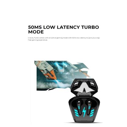 DEFY Gravity Turbo Earbuds – Bluetooth 5.3, Low-Latency Turbo Mode, 30-Hour Battery & ENC Mic