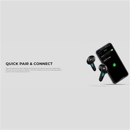 DEFY Gravity Turbo Earbuds – Bluetooth 5.3, Low-Latency Turbo Mode, 30-Hour Battery & ENC Mic