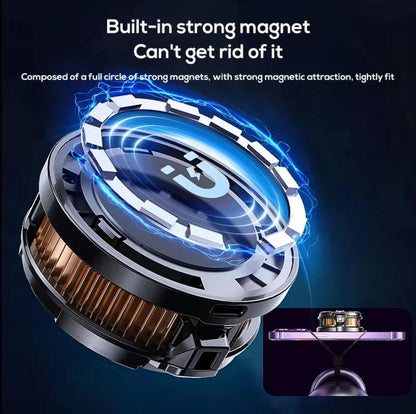 CX07 Magnetic Mobile Phone Cooler – 15W Semiconductor Cooling Fan, Clip & Magnetic Mount