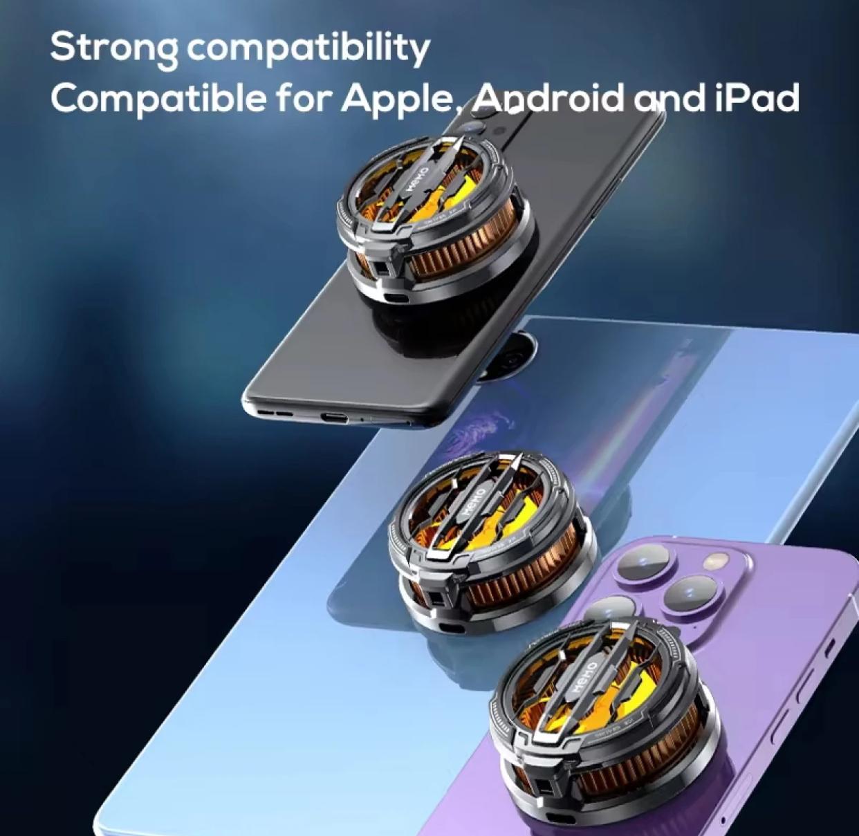 CX07 Magnetic Mobile Phone Cooler – 15W Semiconductor Cooling Fan, Clip & Magnetic Mount