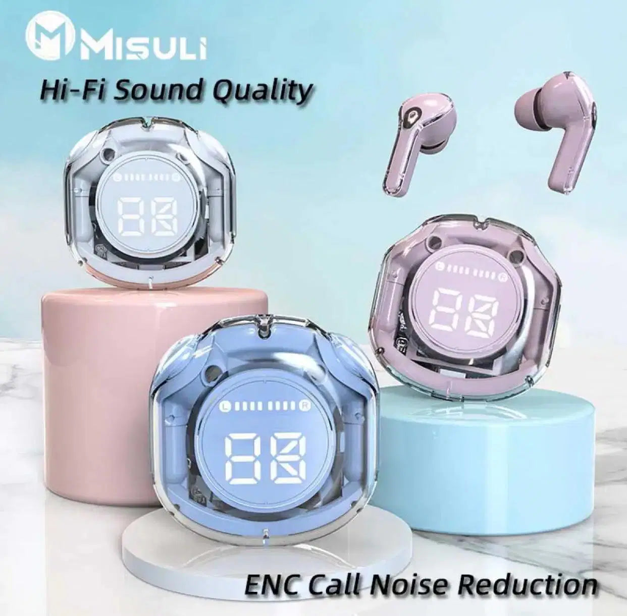 Air 39 True Wireless Earbuds – Premium Sound, ENC Calling, Fast Charging Case.