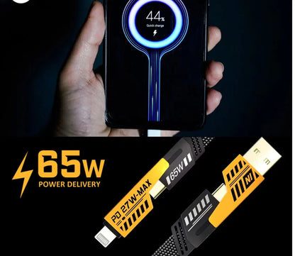 4-in-1 USB-C Fast Charging Cable (1m) – Nylon Braided, PD 65W/27W, Multi-Connector