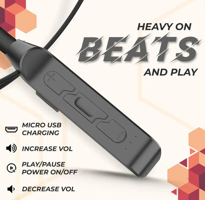 Aroma NB120 / NB119 Series Neckband – Long-Life Battery, HD Sound, 3-Size Eartips, USB-C Charging