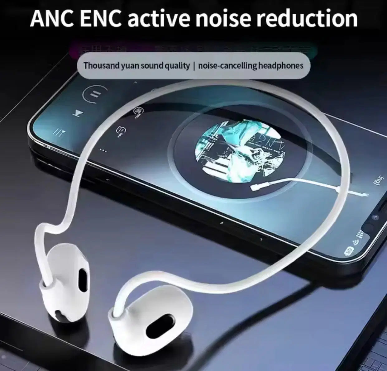 Pro Air Neck Hanging Wireless Earphone – Lightweight Comfort, Waterproof & Magnetic Absorption Case