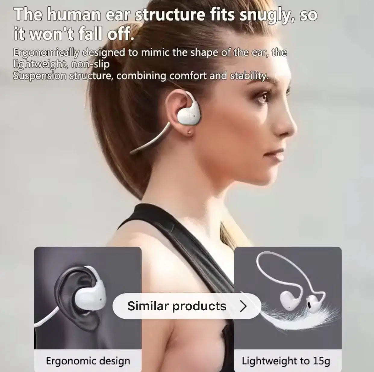 Pro Air Neck Hanging Wireless Earphone – Lightweight Comfort, Waterproof & Magnetic Absorption Case