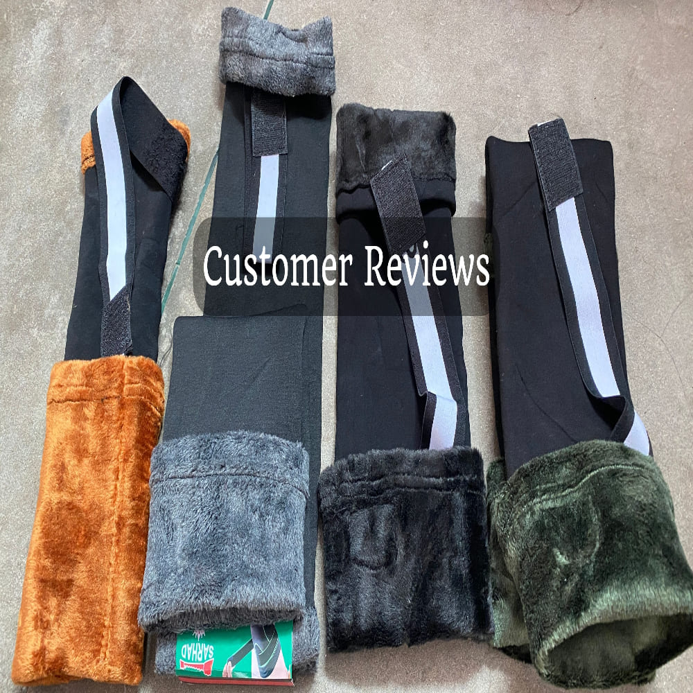 Woolen Knee Pads with straps for Men & Women | Compression Support for Pain Relief, Arthritis, Sports & Workout,FB