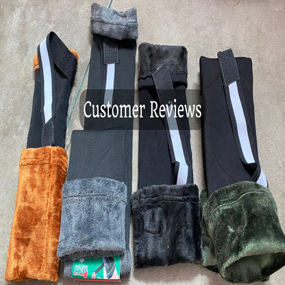 Woolen Knee Pads with straps for Men & Women | Compression Support for Pain Relief, Arthritis, Sports & Workout,FB