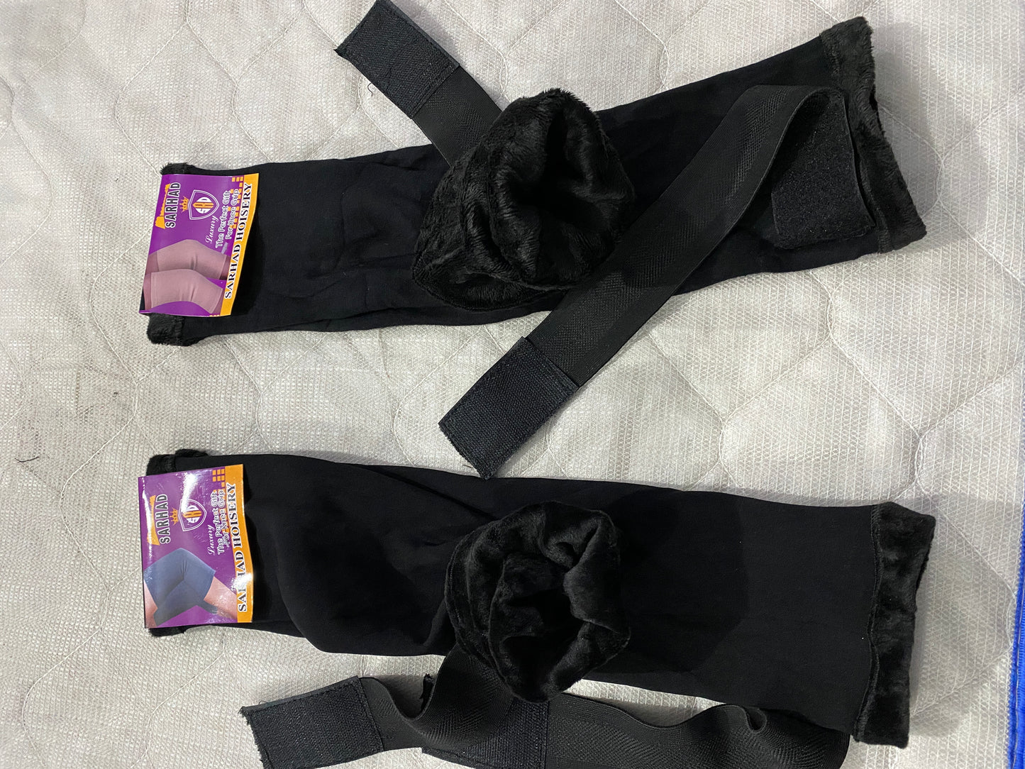 Woolen Knee Pads with straps for Men & Women | Compression Support for Pain Relief, Arthritis, Sports & Workout