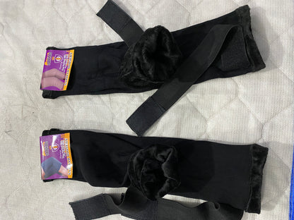 Woolen Knee Pads with straps for Men & Women | Compression Support for Pain Relief, Arthritis, Sports & Workout