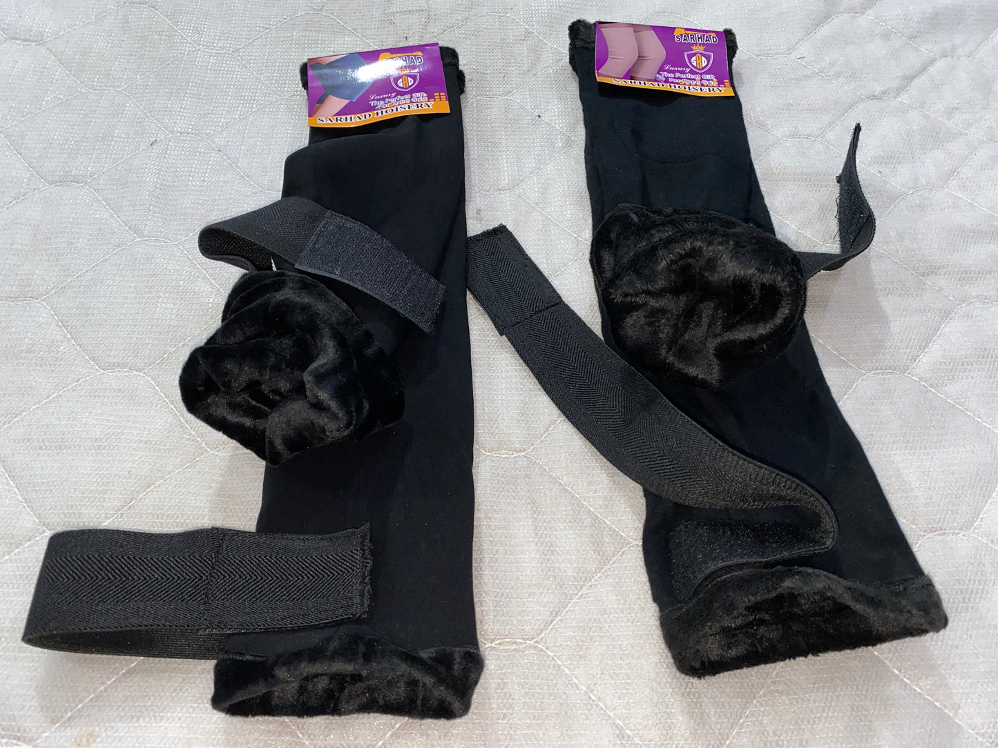 Woolen Knee Pads with straps for Men & Women | Compression Support for Pain Relief, Arthritis, Sports & Workout