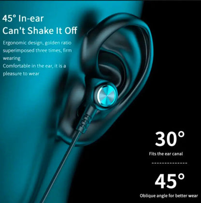 Super Sound Wireless Neckband – Bluetooth 5.0 Headphones with Deep Bass, 12-Hour Playtime & Built-in Mic