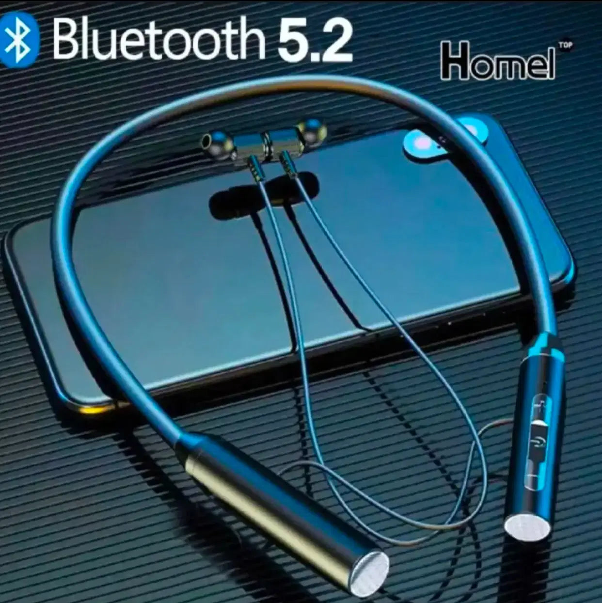 Super Sound Wireless Neckband – Bluetooth 5.0 Headphones with Deep Bass, 12-Hour Playtime & Built-in Mic
