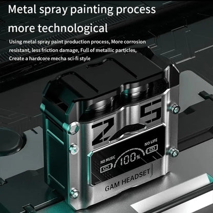 M25 True Wireless Earbuds – Dual-Ear Display, Touch Controls, 8 - 9 Hr Playtime & Type-C Charging.