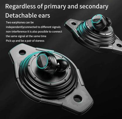 M25 True Wireless Earbuds – Dual-Ear Display, Touch Controls, 8 - 9 Hr Playtime & Type-C Charging.