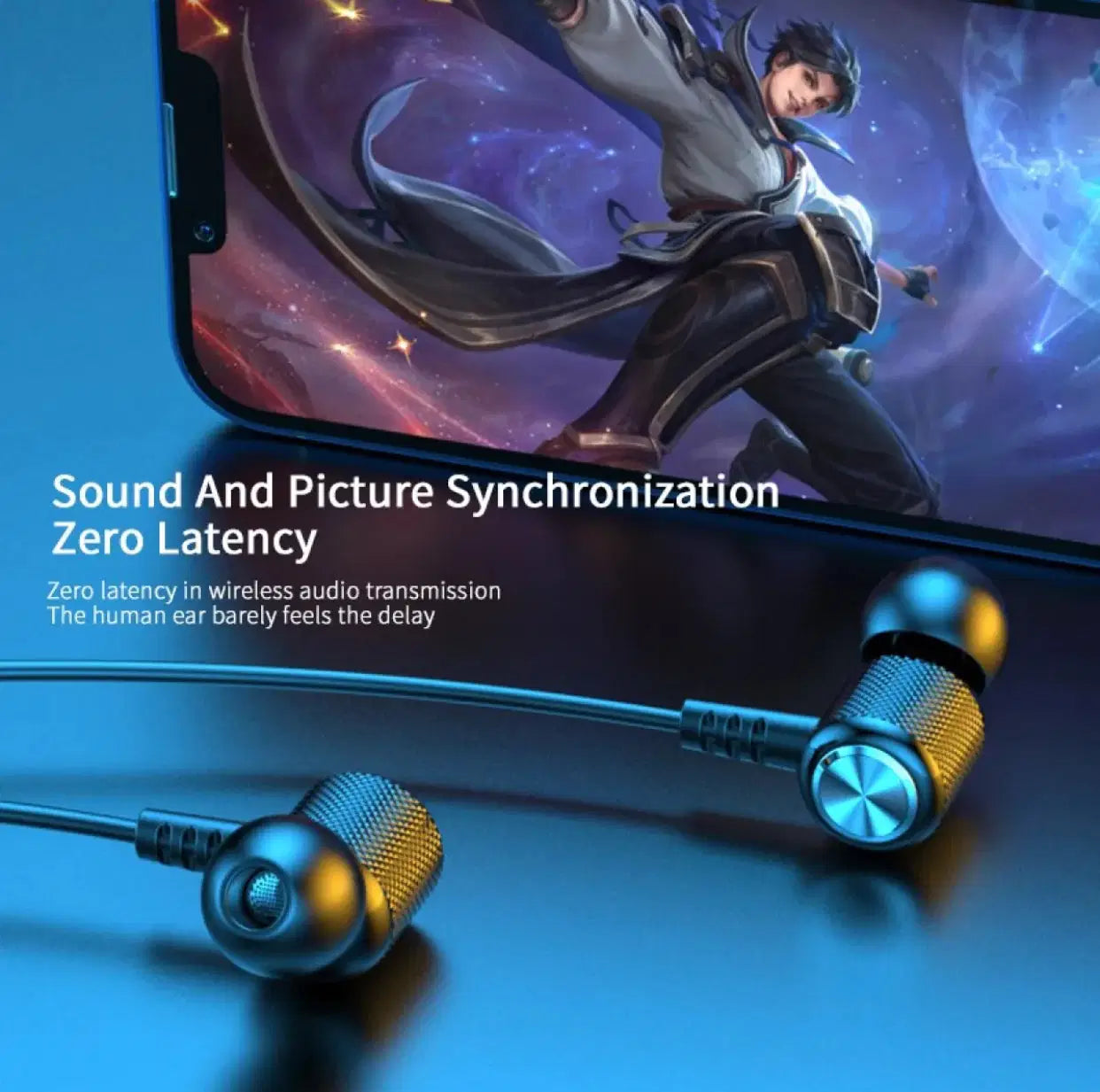 Super Sound Wireless Neckband – Bluetooth 5.0 Headphones with Deep Bass, 12-Hour Playtime & Built-in Mic