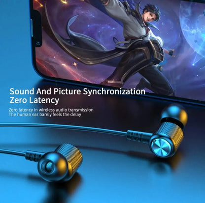 Super Sound Wireless Neckband – Bluetooth 5.0 Headphones with Deep Bass, 12-Hour Playtime & Built-in Mic