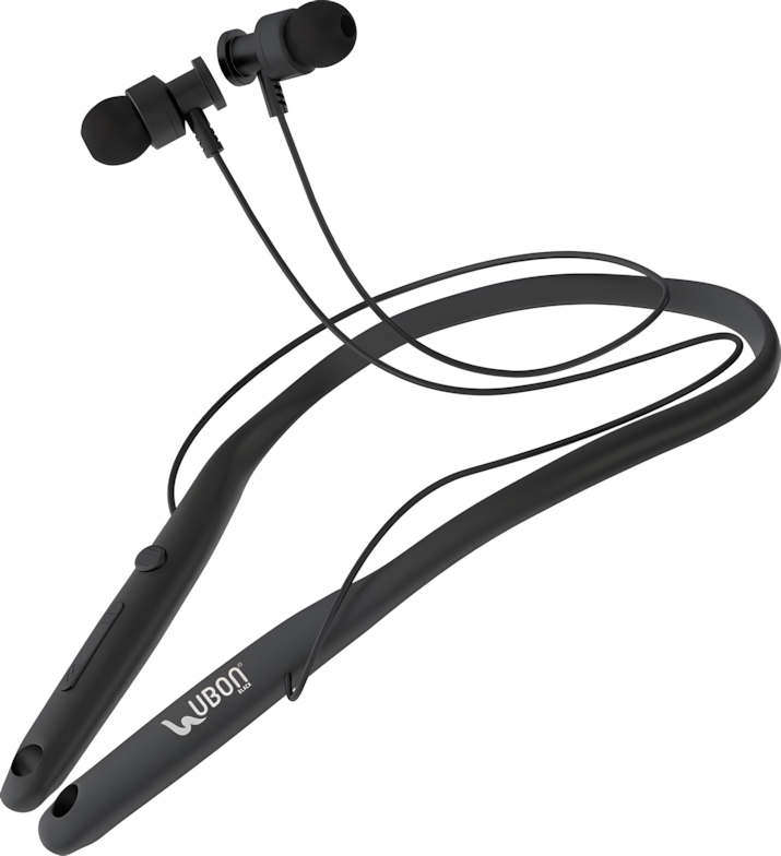 UBON CL-5310 Wireless Neckband | ANC, 40Hr Battery, SD Card Support, Deep Bass & Hands-Free Calls