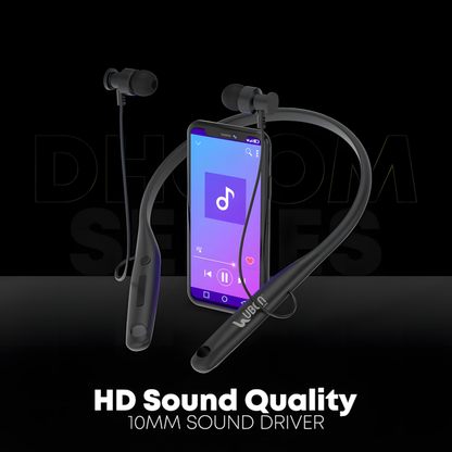 UBON CL-5310 Wireless Neckband | ANC, 40Hr Battery, SD Card Support, Deep Bass & Hands-Free Calls