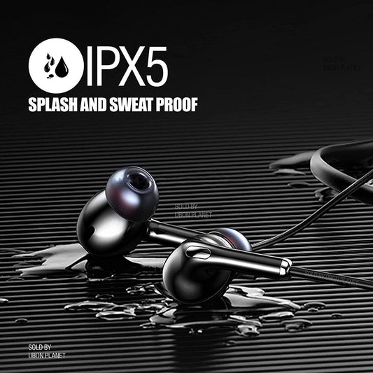 Ubon CL-5300 Sound Master Neckband – Stereo Drivers, 10m Range, Long Battery Life & Foldable Design