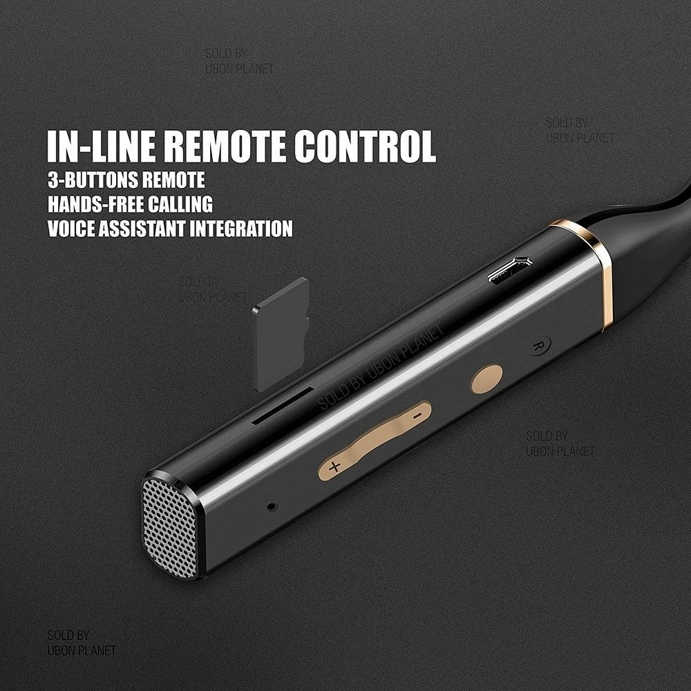 Ubon CL-5300 Sound Master Neckband – Stereo Drivers, 10m Range, Long Battery Life & Foldable Design