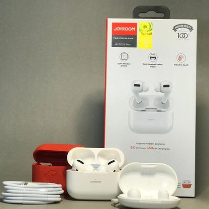 JR-T03S Pro Joyroom Earbuds ‒ Active Noise Cancellation, Wireless Charging Case, Battery Life Up to 20 Hours